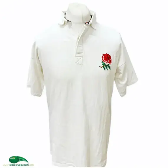 1989/90 England Rugby Shirt | Old Official Cotton Oxford Jersey