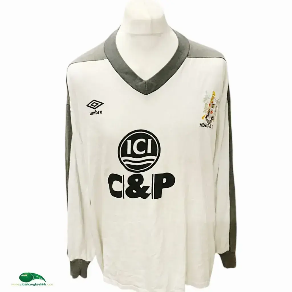 1989/90 Widnes Rugby Shirt | Old Official Umbro Jersey - Vintage