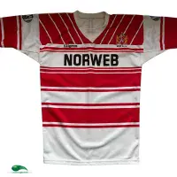 1989/90 Wigan Hanley Match Worn Classic Rugby Shirts | Vintage Old Jerseys