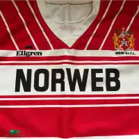 1989/90 Wigan Hanley Match Worn Classic Rugby Shirts | Vintage Old Jerseys