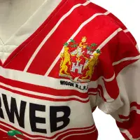 1989/90 Wigan Hanley Match Worn Classic Rugby Shirts | Vintage Old Jerseys