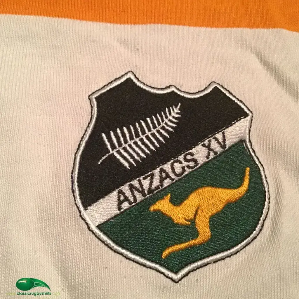 Canterbury ラガーシャツ ANZACS XV SOLD . Vintage Canterbury ANZAC XV long sleeved Rugby Union