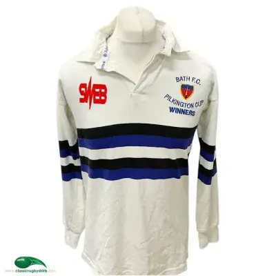 1989 Bath Pilkington Cup Winners Rugby Shirt Medium