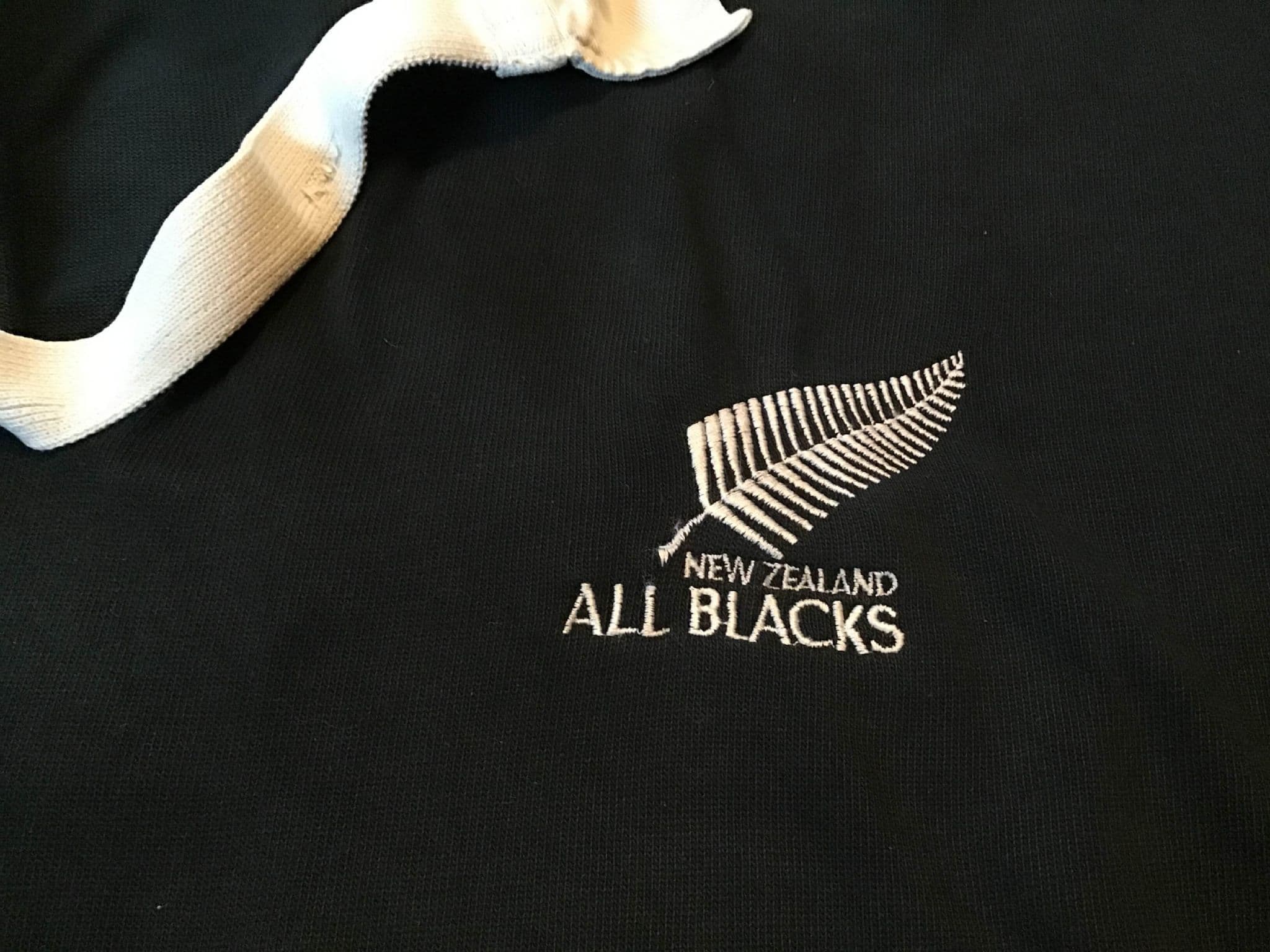 Maillot De Rugby Vintage New Zealand All Blacks 1990-92 - Homme Taille XL - Marque Canterbury En Coton