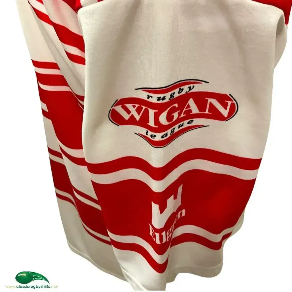 1990/92 Wigan Rugby Shirt | Old Official Ellgren Jersey