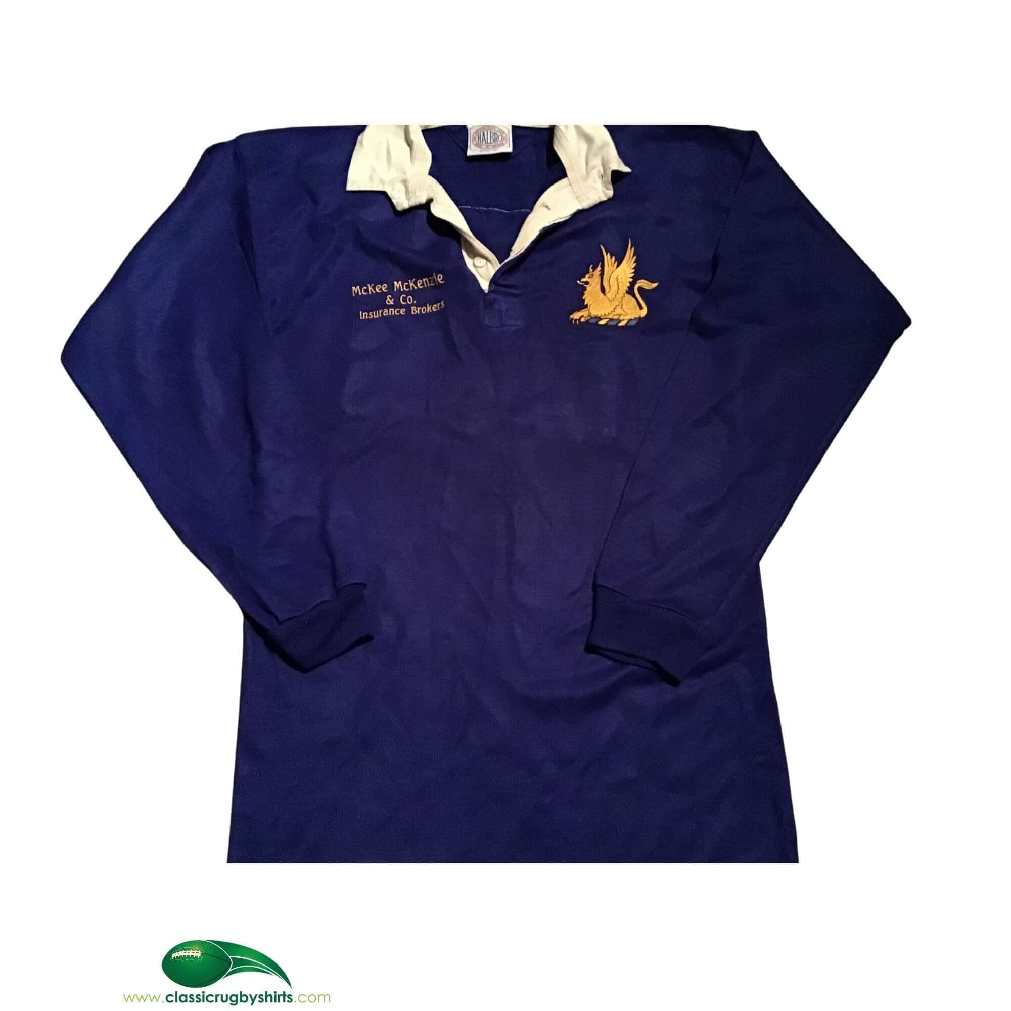 Maillot rugby UVS porté n°18 années 90 vintage XXL