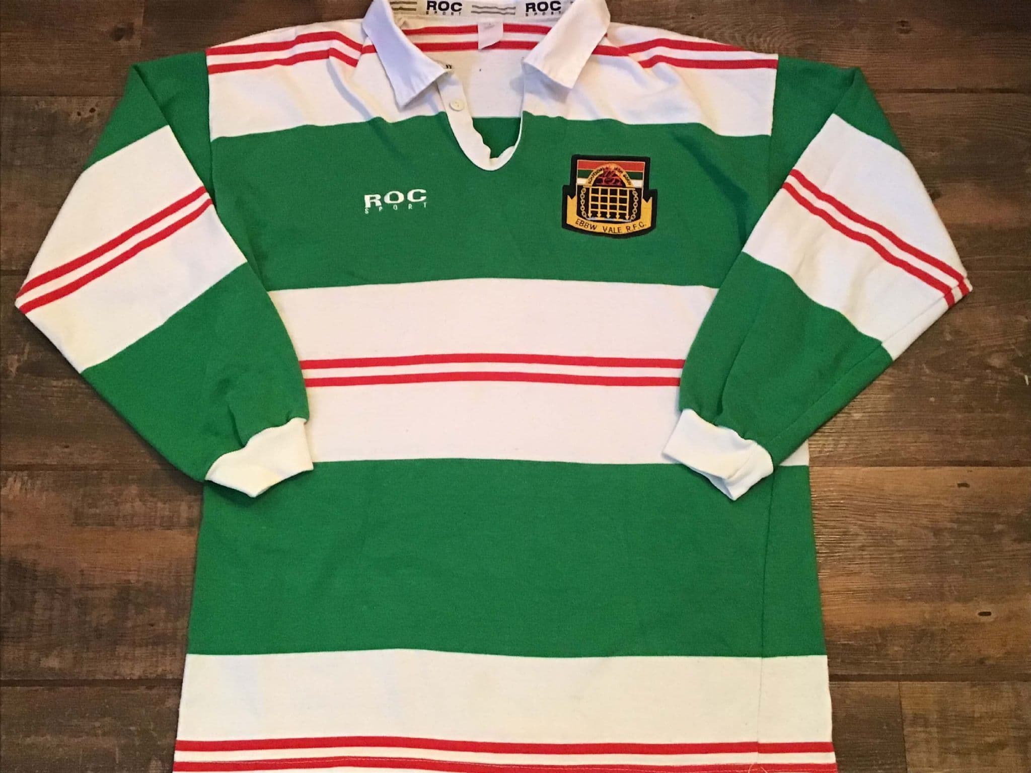 Maillot De Rugby Vintage Ebbw Vale RFC - Signé - Taille M (38/40) Adulte - Neuf Avec étiquettes