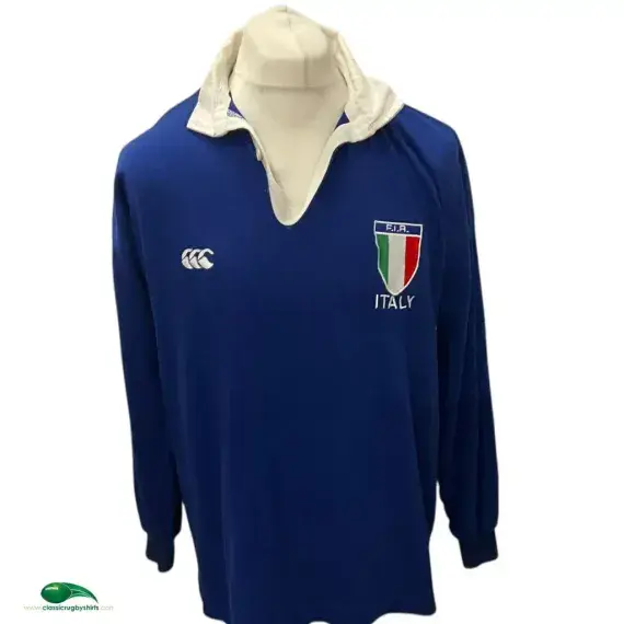 1991/92 Italy Rugby Shirt | Old Official Canterbury Jersey - Vintage Classic Rugby Shirts