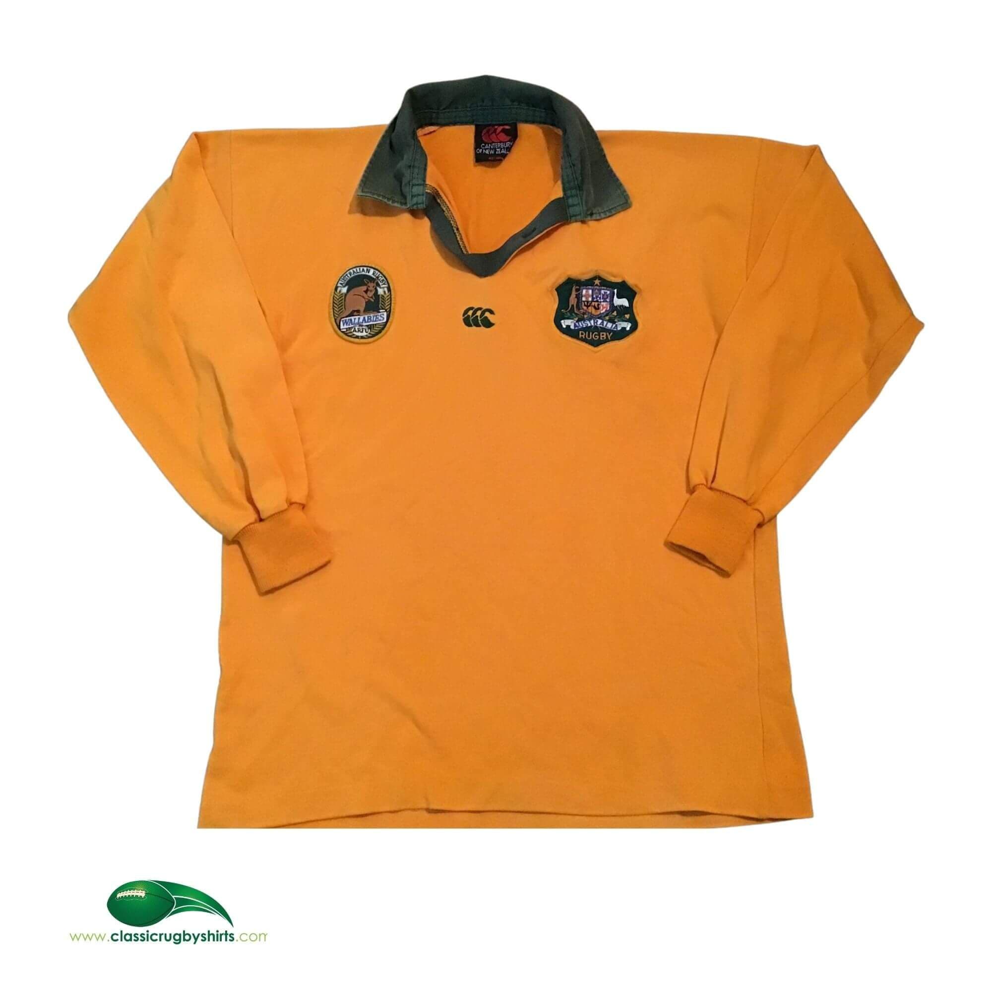 90s Canterbury Wallabies Jersey デッドストック Classic Rugby Shirts | 1991 1993 Wallabies Old Vintage Retro
