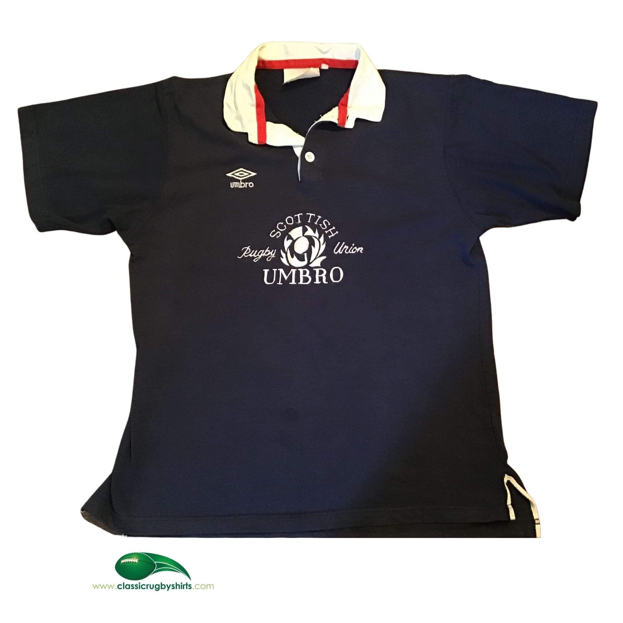 Maillot De Football Vintage Écosse 1992 - DURIE - Umbro - Taille L - Occasion