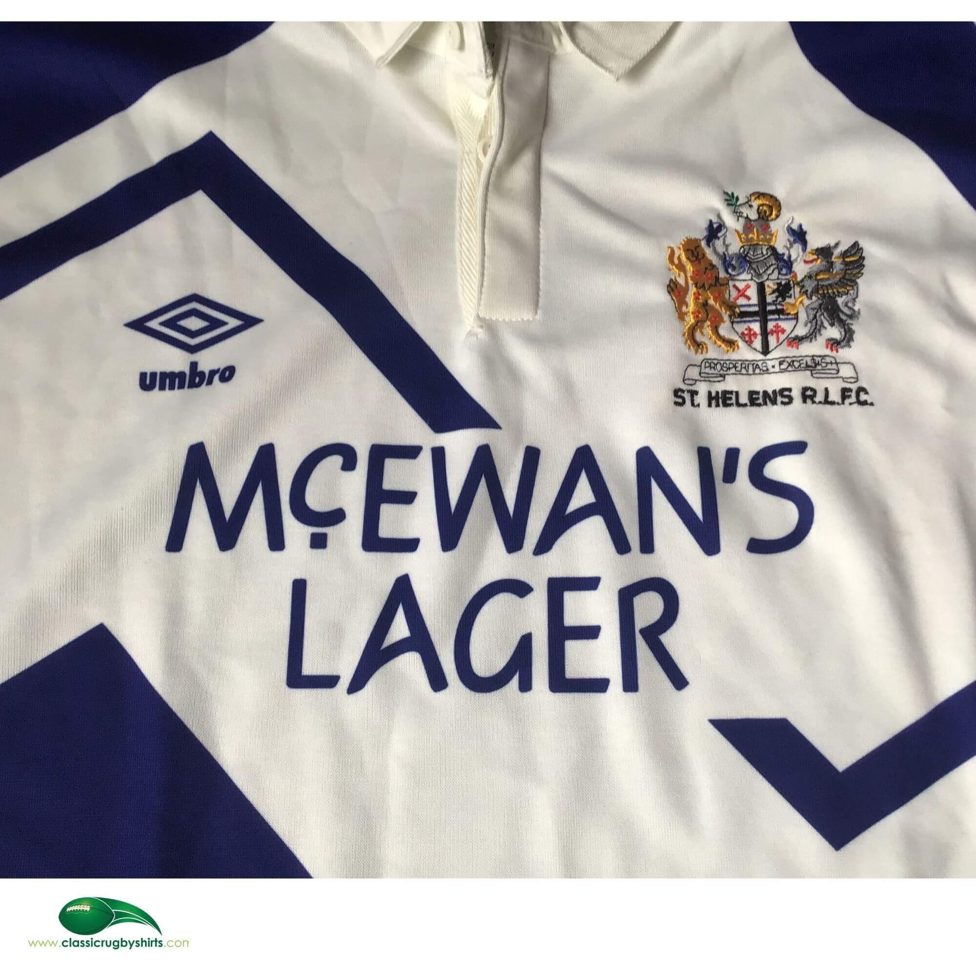 Old RL Rugby Shirts 1992 St Helens Vintage Jerseys