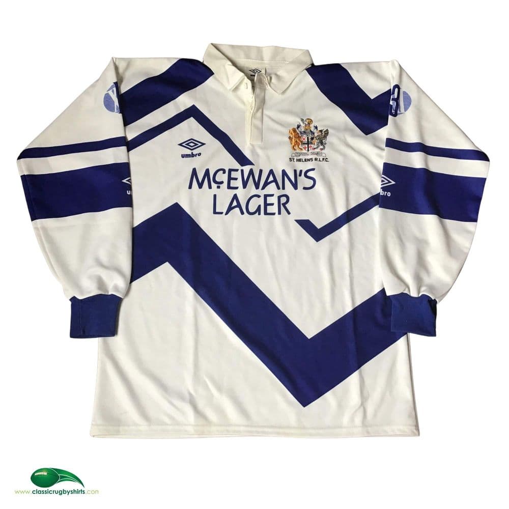 Old RL Rugby Shirts 1992 St Helens Vintage Jerseys