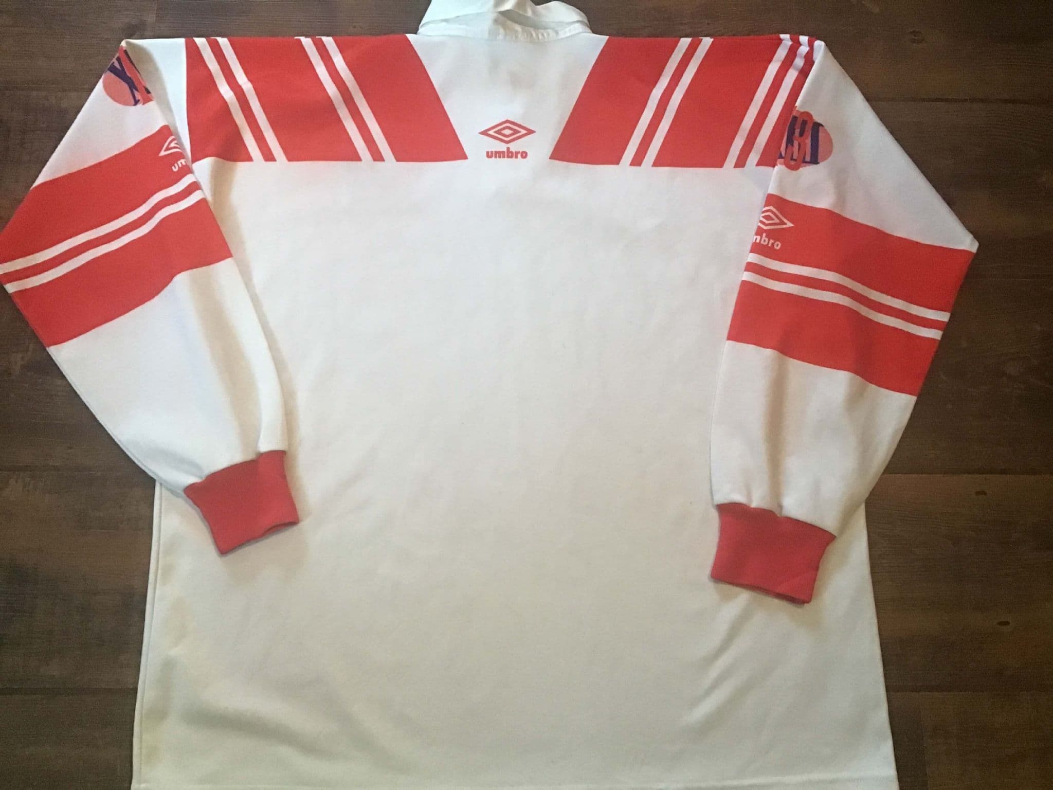 Maillot Vintage Umbro St Helens 1991 – Taille S – Édition Domicile #4 Rugby League Mcewans – Pour Homme