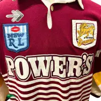 1991 Brisbane Broncos Rugby Shirt | Old Official Peerless Jersey