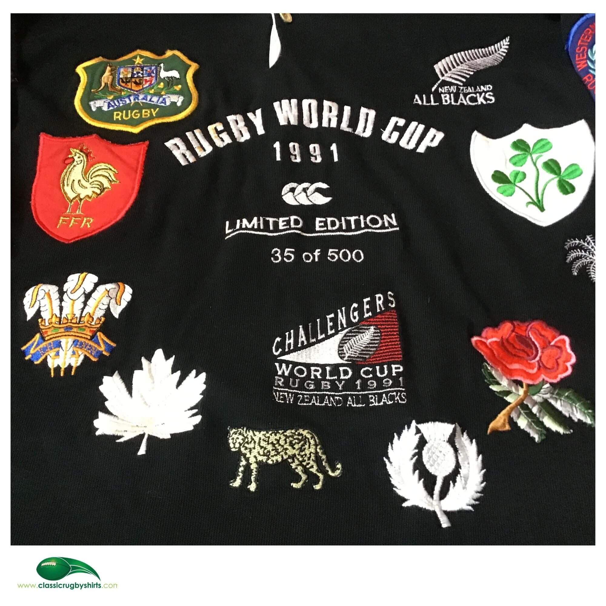 Classic Rugby Shirts | 1991 All Blacks Vintage Old World Cup Jerseys