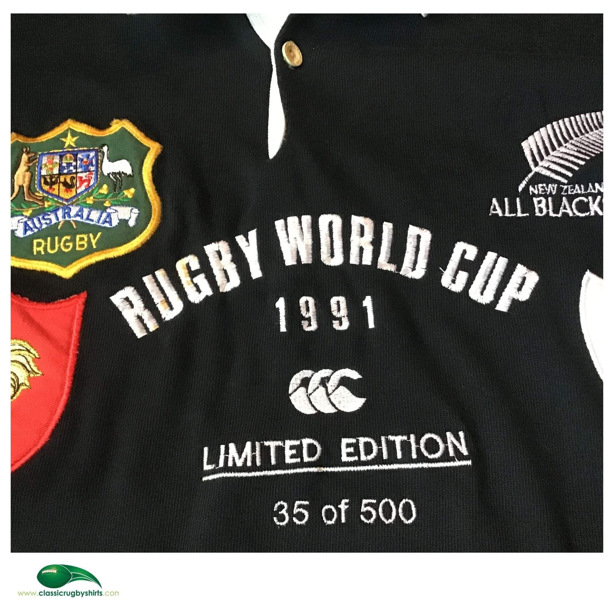 Classic Rugby Shirts | 1991 All Blacks Vintage Old World Cup Jerseys