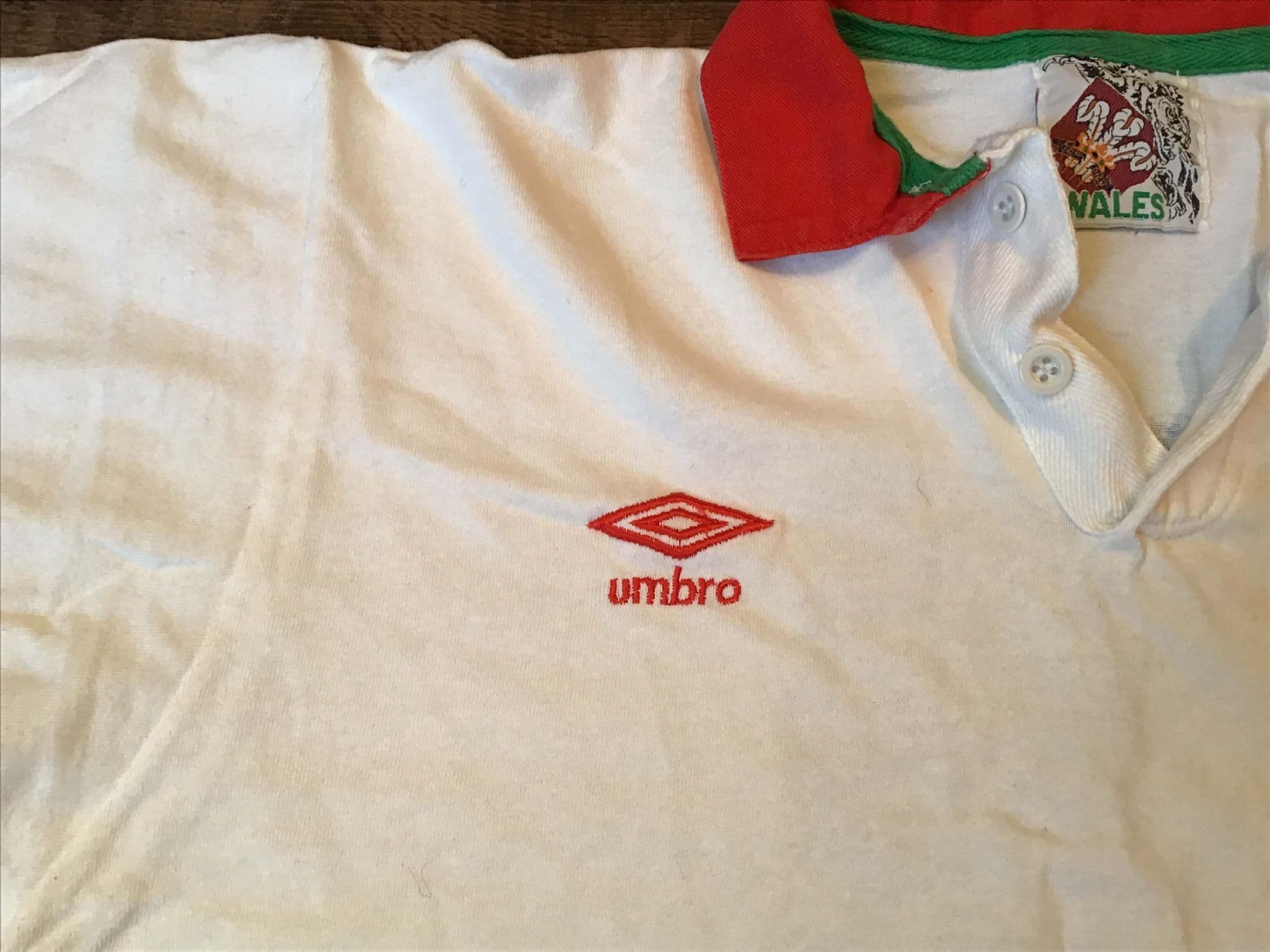 Maillot De Rugby Pays De Galles 1991 – Manches Longues, Coton, Taille L, Occasion Bon état