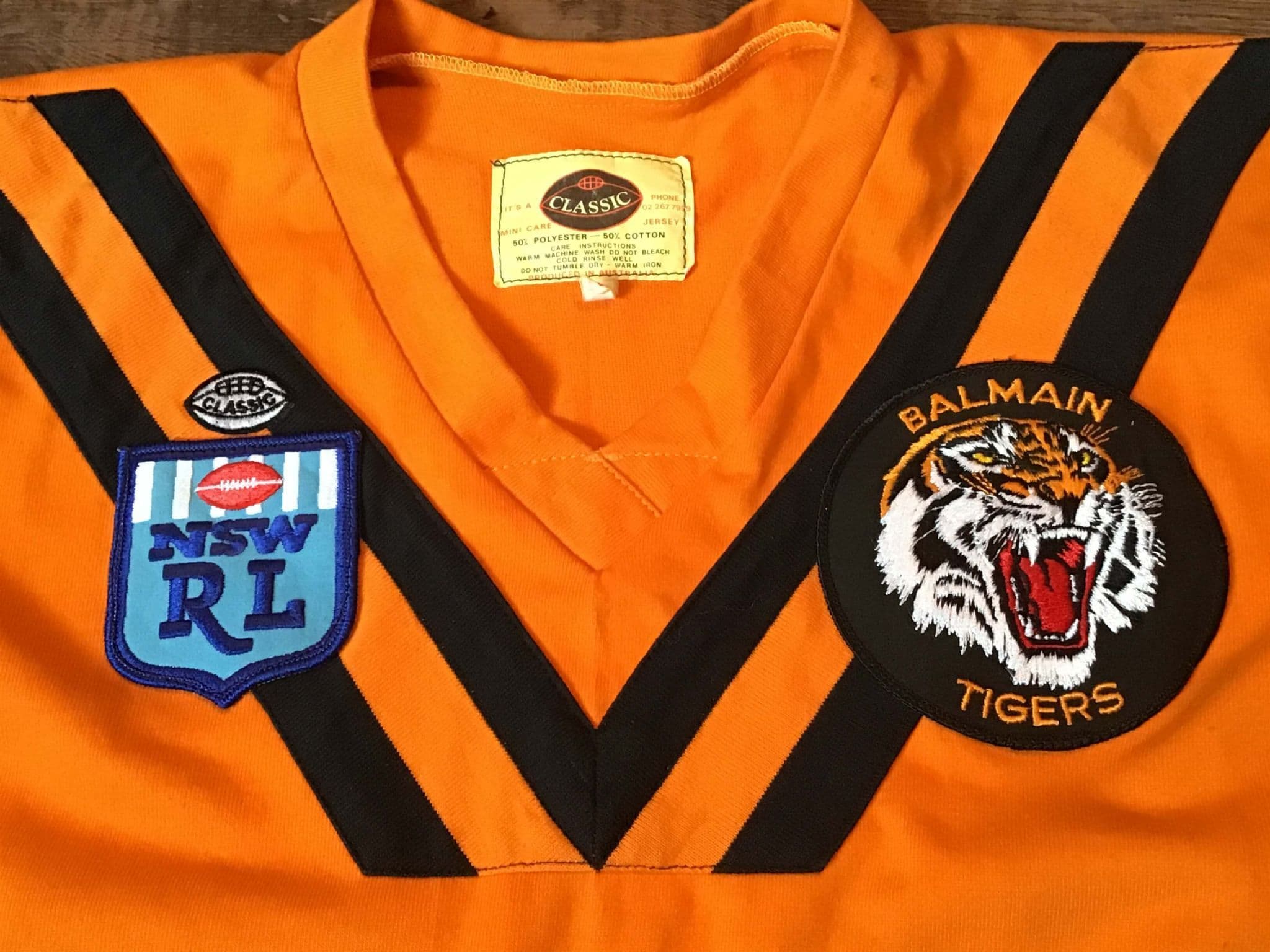 Classic Rugby Shirts | 1992 Balmain Tigers Vintage Old League Jerseys