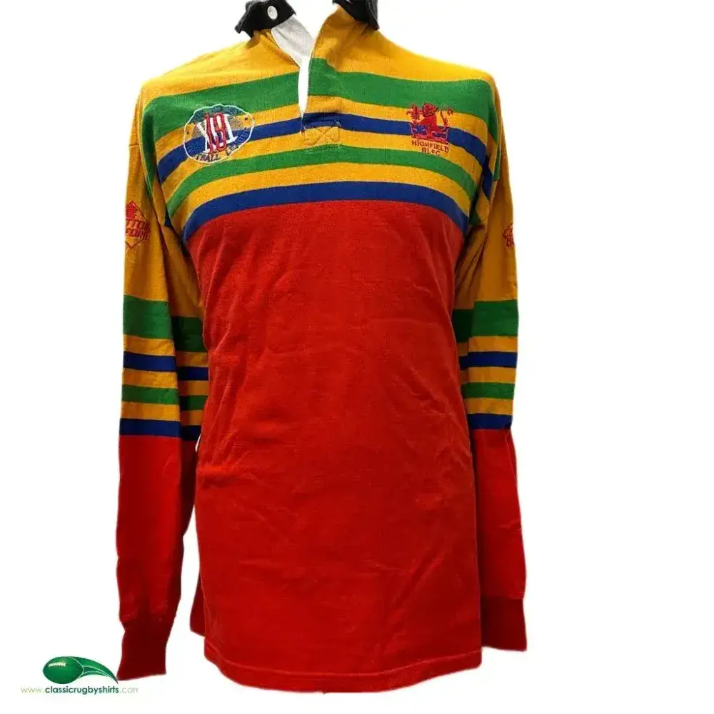 Retro Rugby Training Tops Classic Rugby Shirts | 1992 Highfield RL Vintage Old League Jerseys