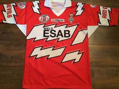 1992 1993 Salford Rugby League Shirt Large