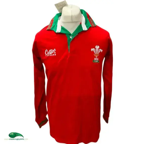 1992/93 Wales Rugby Shirt | Old Official Cotton Traders Jersey