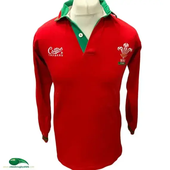 1992/93 Wales Rugby Shirt | Old Official Cotton Traders Jersey