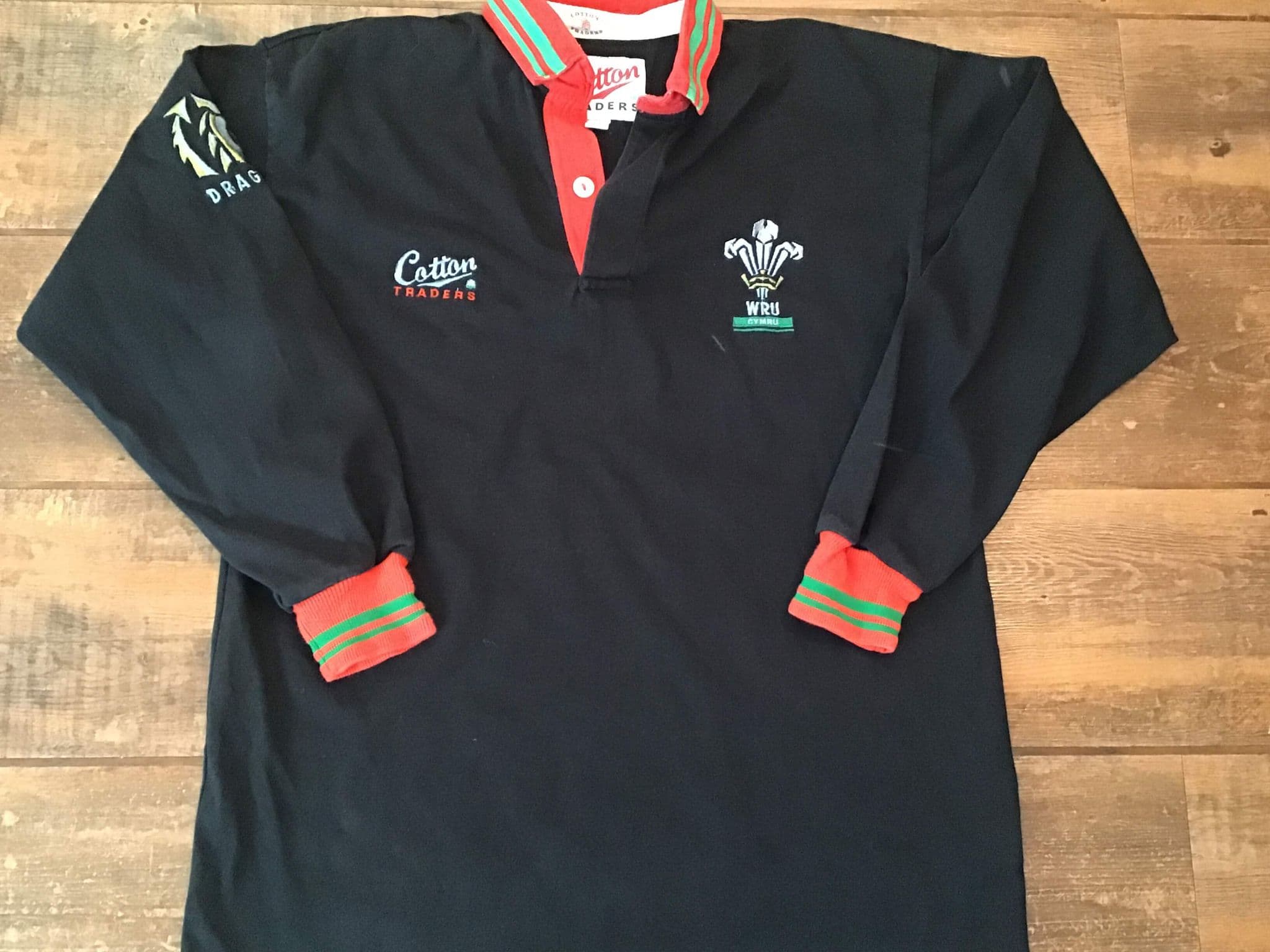 Cotton Traders VTG Wales 1991-93 ラガーシャツ Cotton Traders VTG Wales 1991-93 ラガーシャツ Vintage 1991