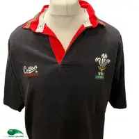 1992/93 Wales Rugby Training Shirt | Old Official Cotton Traders Jersey - Vintage Classic Rugby Shirts