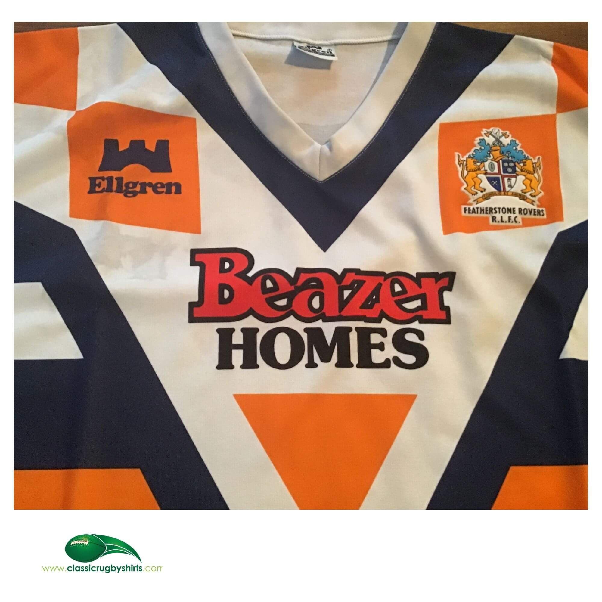Classic Rugby Shirts| 1992 Featherstone Vintage Old Jerseys