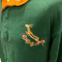 1992/95 Springboks Player Rugby Shirt Old Official Cotton Traders Jersey - Vintage Classic Rugby Shirts