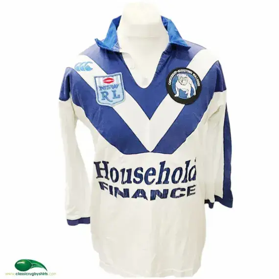 1992 Canterbury Bankstown Bulldogs Rugby League Shirt | Old Official Canterbury Jersey