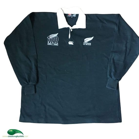 World Rugby Shirts | 1992 New Zealand Centenary All Blacks Jerseys
