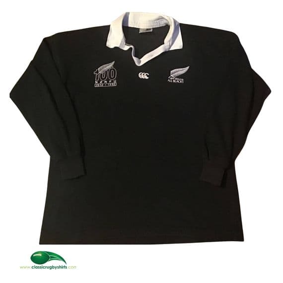 World Rugby Shirts | 1992 New Zealand Centenary Vintage Old All Blacks Jerseys