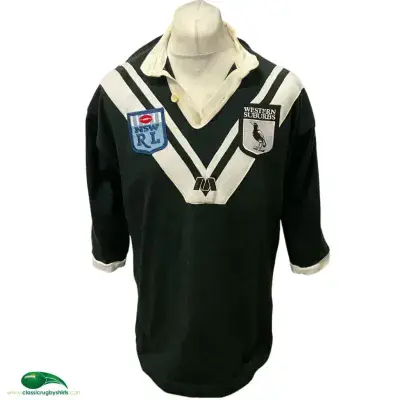 1992 Western Suburbs Magpies Rugby League Shirt Large