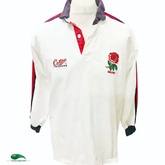 1993/95 England Rugby Shirt | Old Official Cotton Traders Jersey