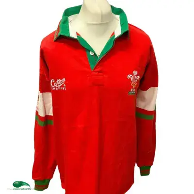 1993 1995 Wales Technical Team Rugby Shirt XL