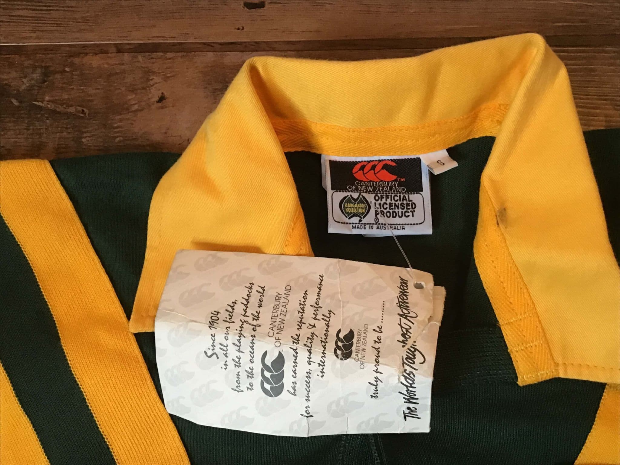 Maillot De Rugby Australie 1994/1995 – Canterbury, Taille L, Homme