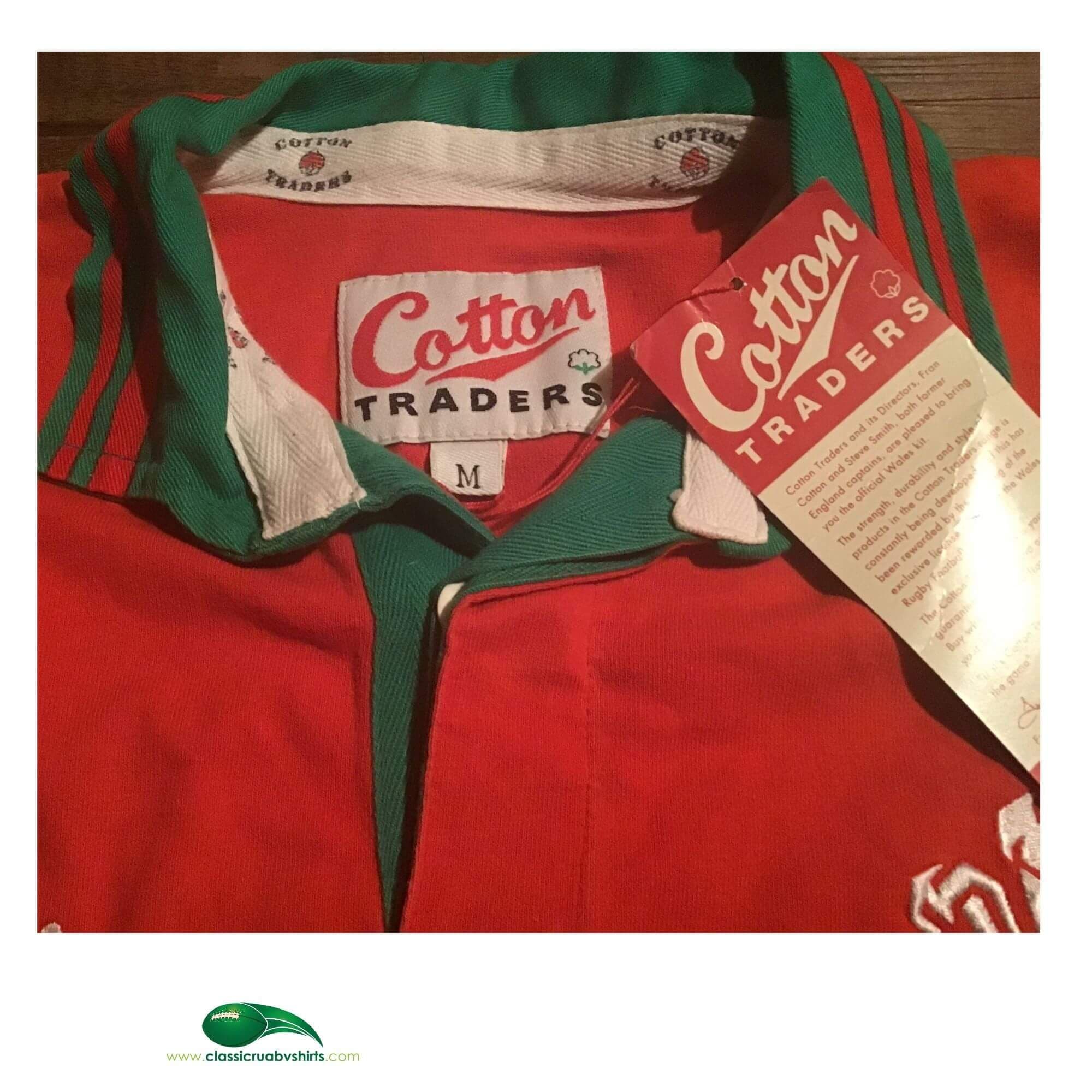 Maillot De Rugby Pays De Galles Cotton Traders Homme - Vintage 94/95/96 - Taille L - Rouge
