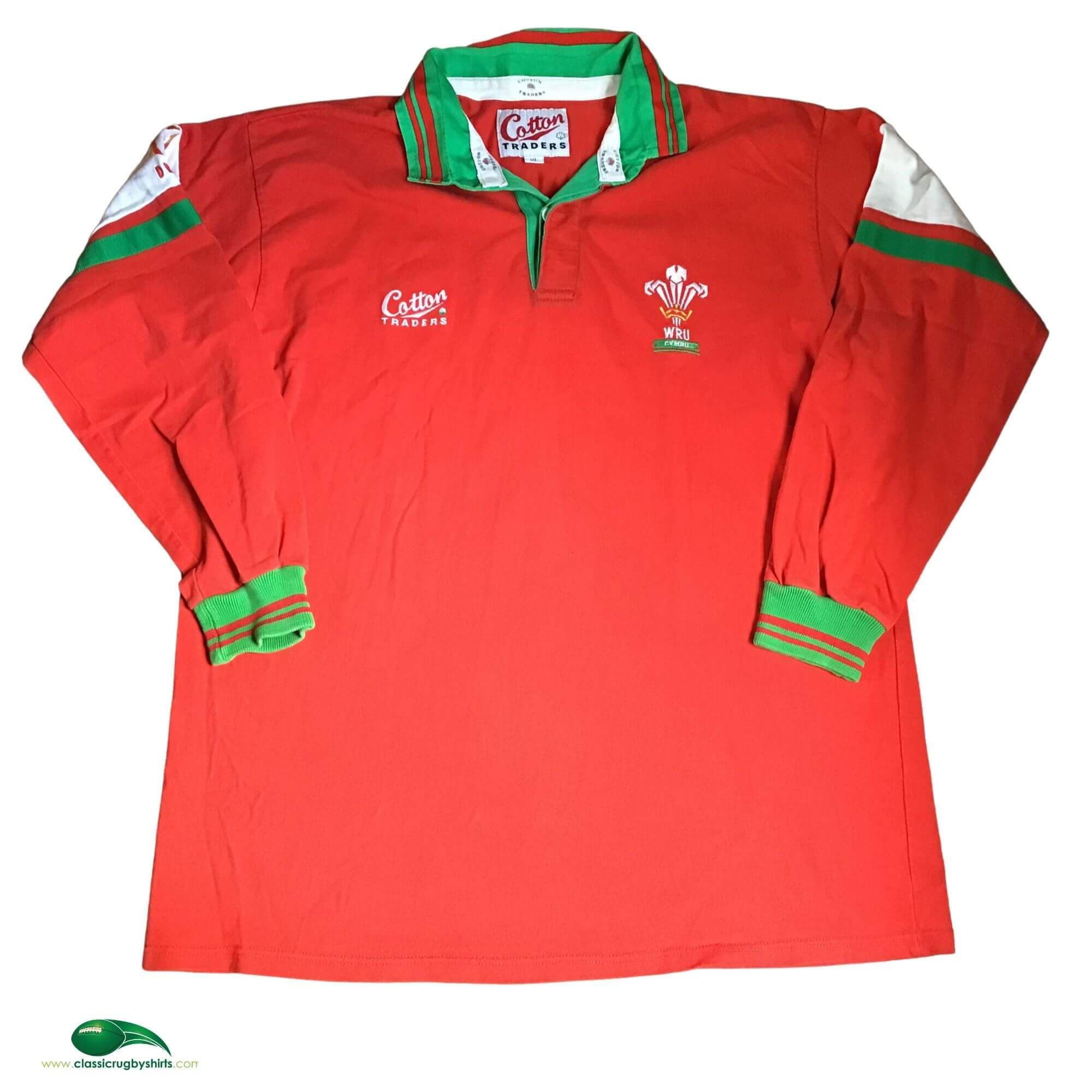 Cotton Traders VTG Wales ラガーシャツ World Rugby Shirts | 1994 Wales Vintage Old Retro Jerseys