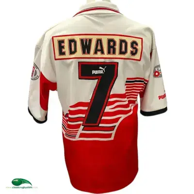 1994 1995 Wigan Edwards Rugby League Shirt Large