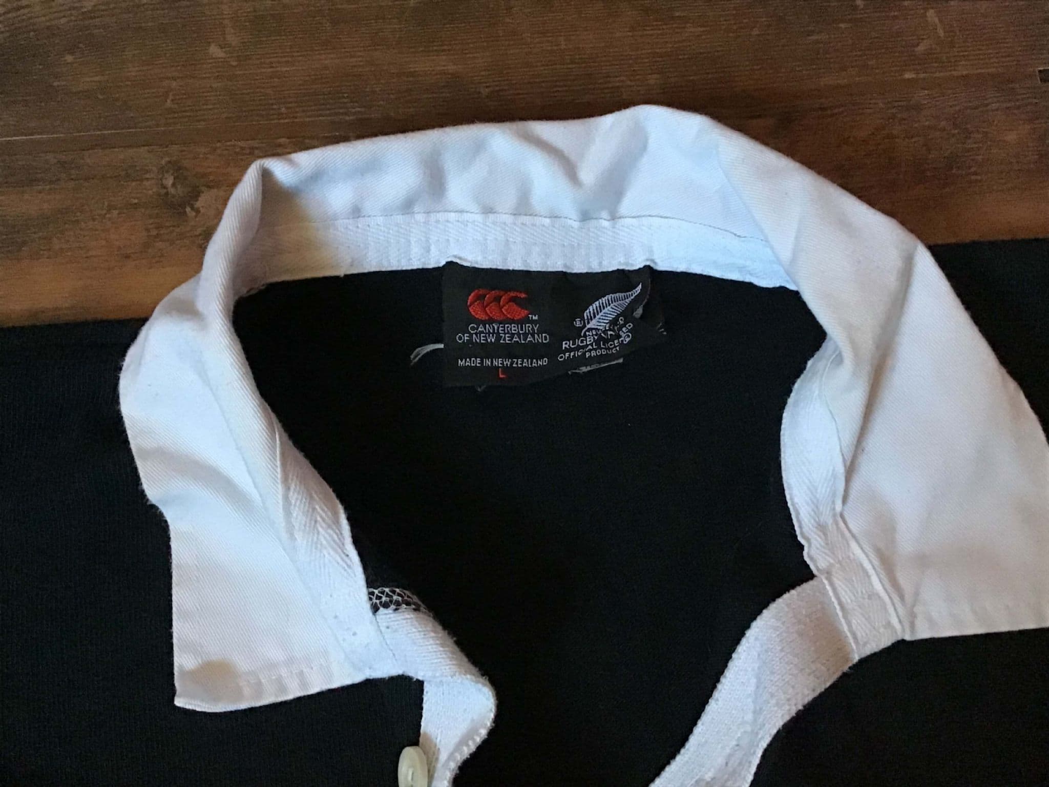 Maillot Nouvelle-Zélande All Blacks 1994/1996 – Canterbury, Taille M, état Très Bon