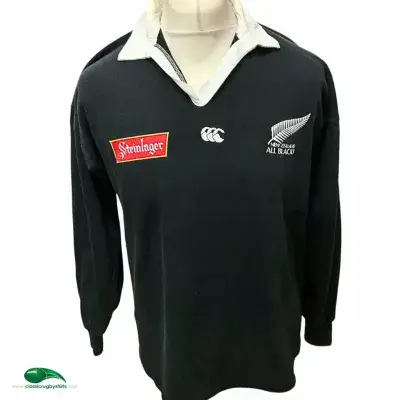 1994 1996 New Zealand L/s Rugby Union Shirt Medium Large