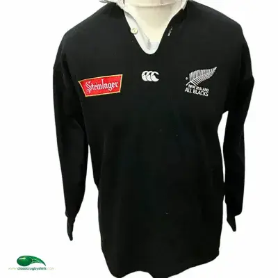 1994 1996 New Zealand L/s Rugby Union Shirt Small