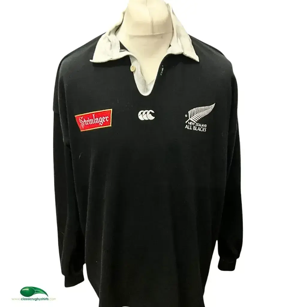 ウェア Canterbury ALL BLACKS Rugby Jersey 1994/96 All Blacks Rugby Shirt | old Official Canterbury Jersey