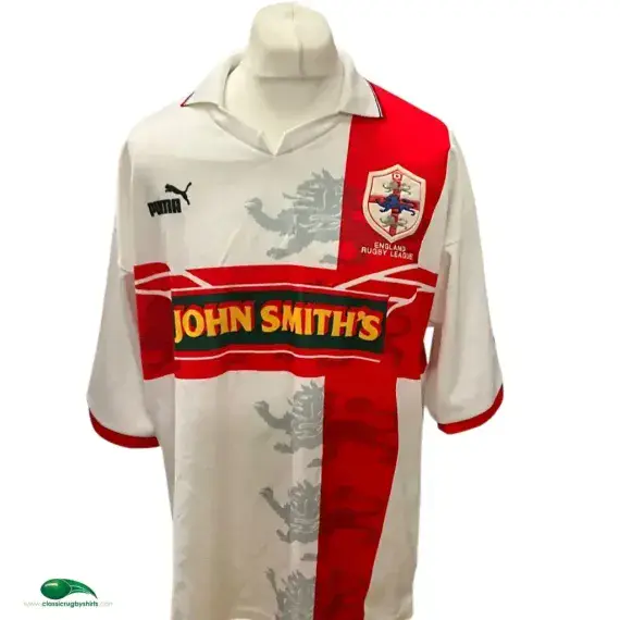 1995 England Rugby League Shirt | Old Official Puma Jersey