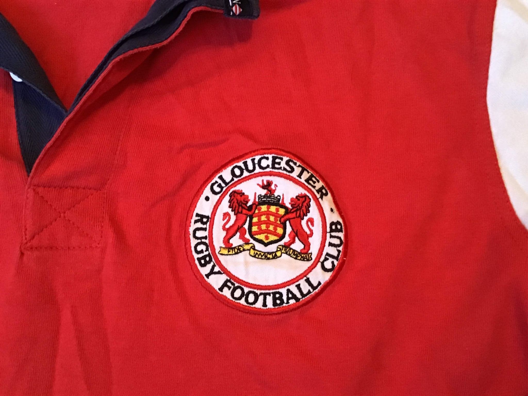 Chemise Rugby Vintage Gloucester – Années 90, Coton, XL, Angleterre