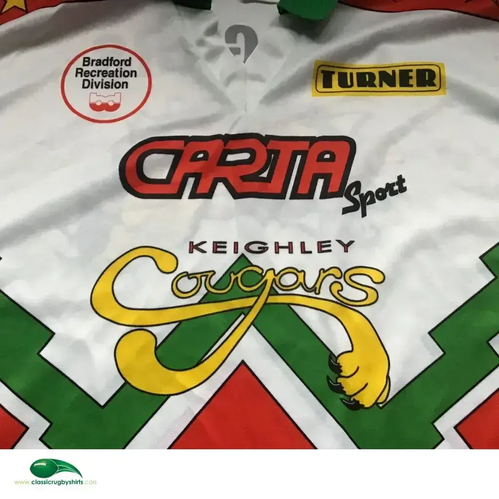 Maillot Rugby Keighley Cougars Domicile 1995 - Taille L, Vintage, Modèle Carta