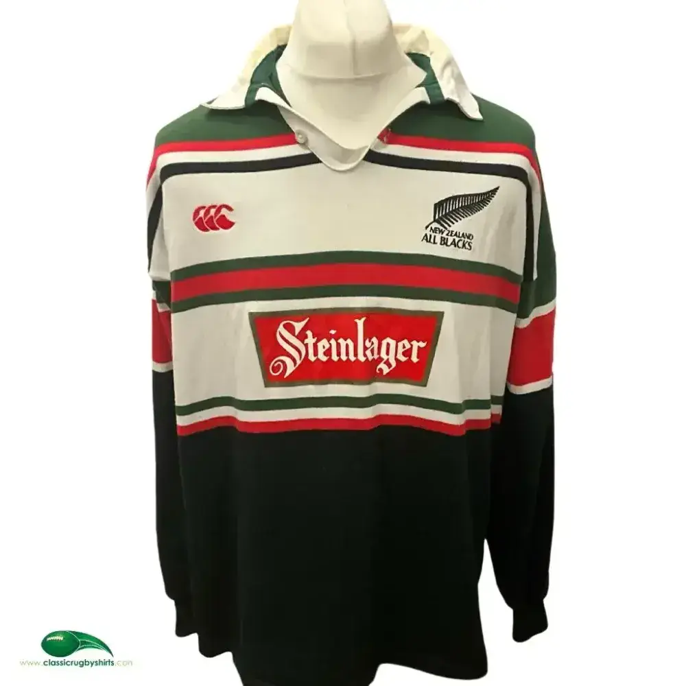 CANTERBURY×ALLBLACKS×SteinLager　オーストラリア製 RARE Vintage 90s Distressed Canterbury New Zealand All