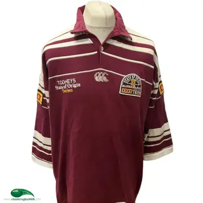 1995 1996 Queensland State of Origin Rugby League Shirt 2XL