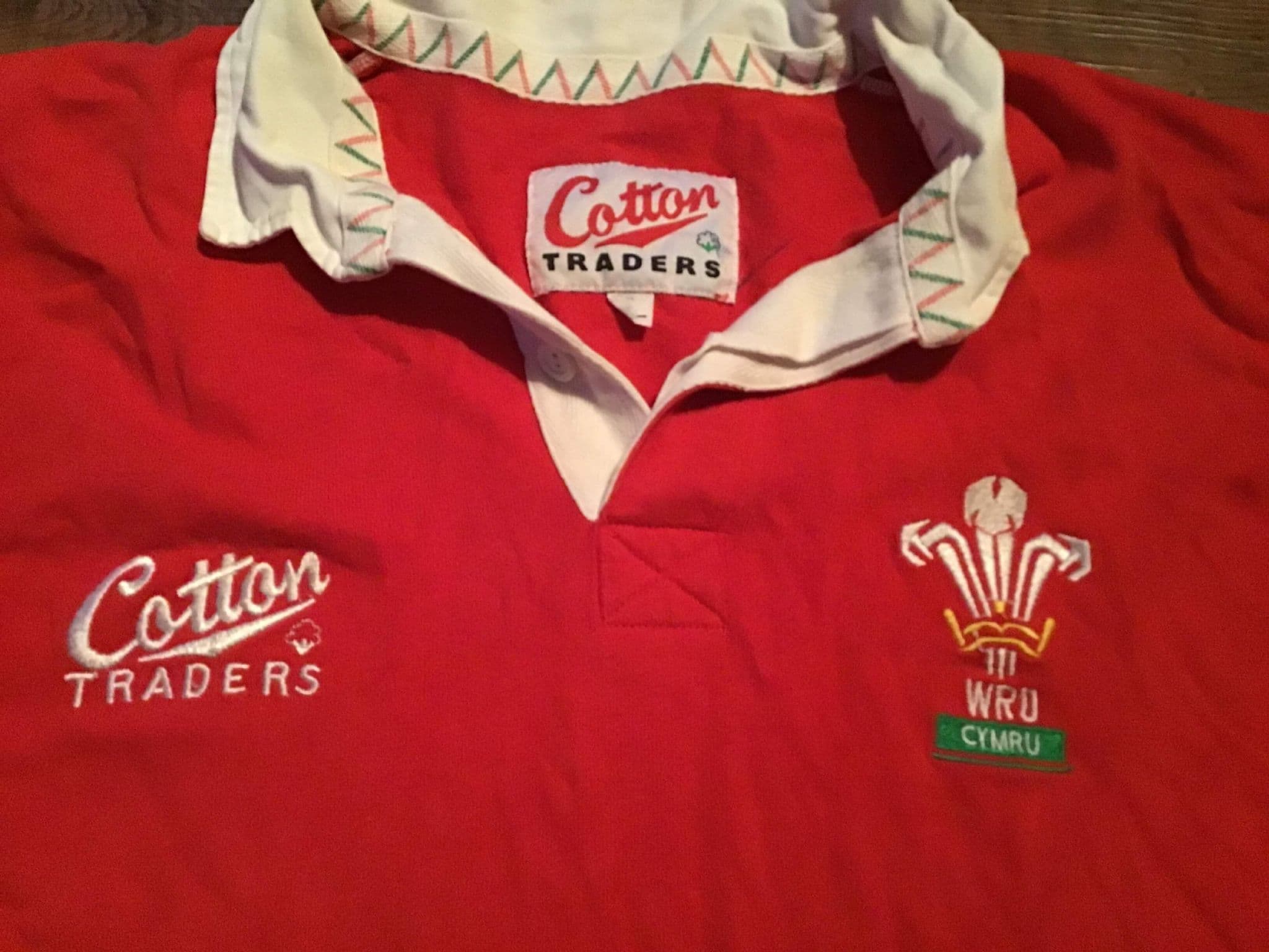 Cotton Traders VTG Wales ラガーシャツ Vintage 1991/1993 Cotton Traders Wales Rugby Union Shirt